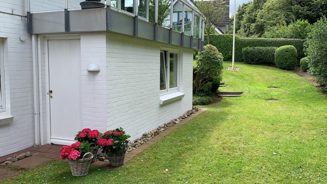 Ferienwohnung In Weisser Villa Am Kliff Flensburg Exterior foto